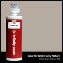 Glue color for Krion Grey Nature solid surface with glue cartridge