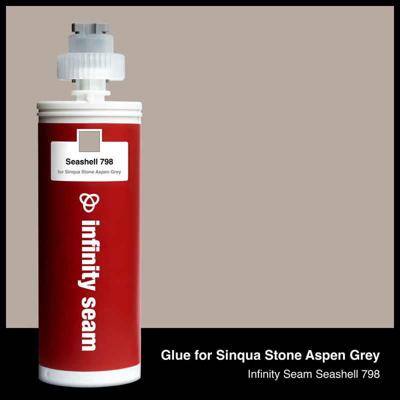 Glue color for Sinqua Stone Aspen Grey quartz with glue cartridge