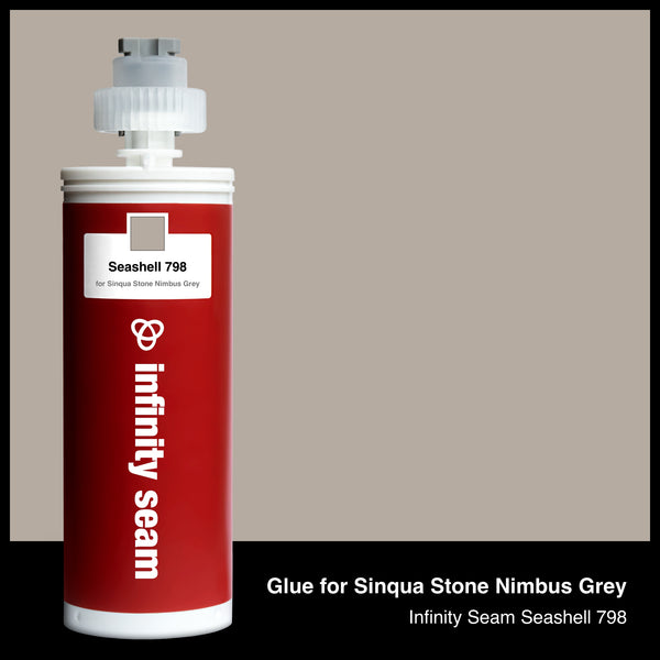 Glue color for Sinqua Stone Nimbus Grey quartz with glue cartridge