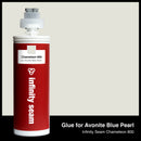 Glue color for Avonite Blue Pearl solid surface with glue cartridge