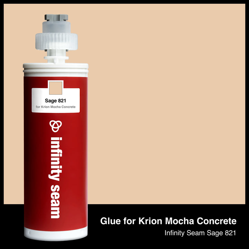 Glue color for Krion Mocha Concrete solid surface with glue cartridge