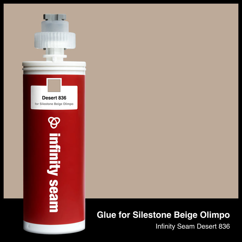 Glue color for Silestone Beige Olimpo quartz with glue cartridge