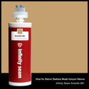 Glue color for Staron Radianz Moab Canyon Sienna quartz with glue cartridge