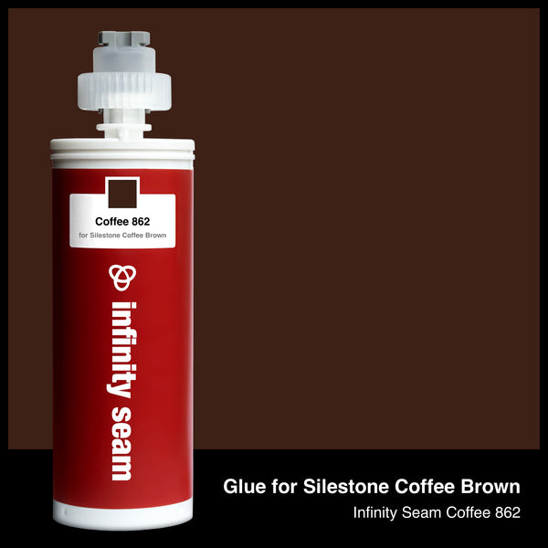 Glue color for Silestone Coffee Brown quartz with glue cartridge