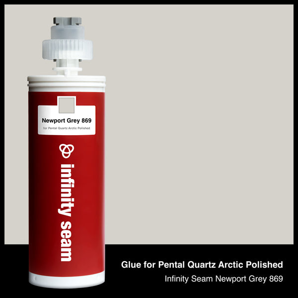 Glue color for Pental Quartz Arctic Polished quartz with glue cartridge