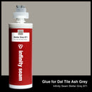Glue color for Dal Tile Ash Grey porcelain with glue cartridge