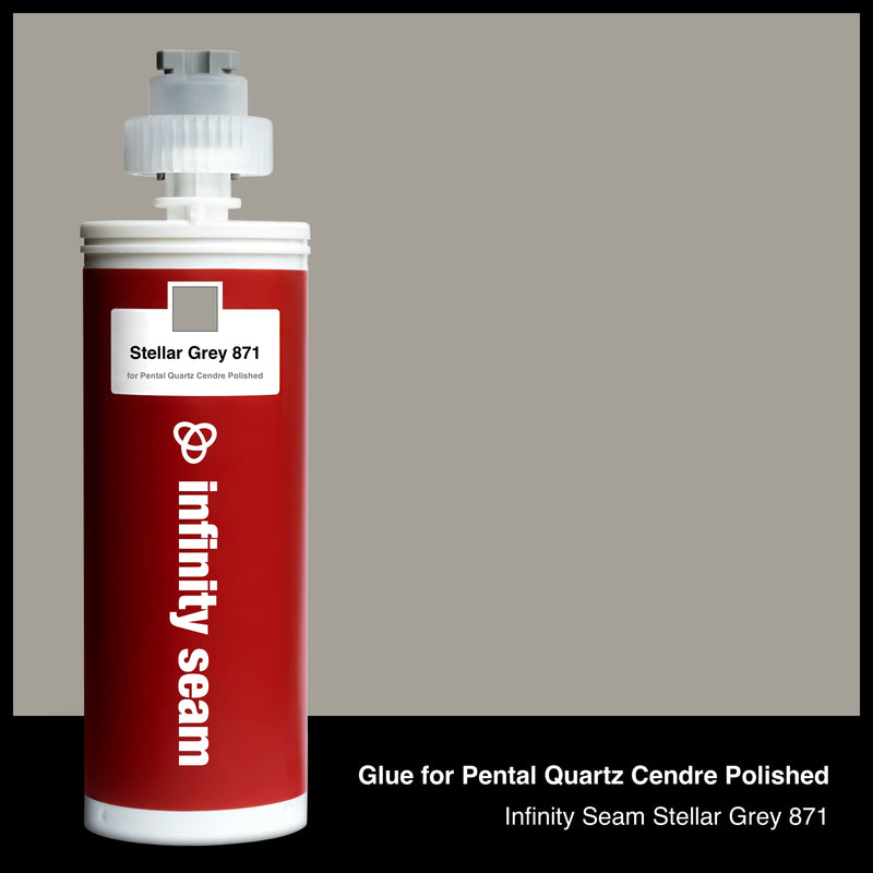 Glue color for Pental Quartz Cendre Polished quartz with glue cartridge
