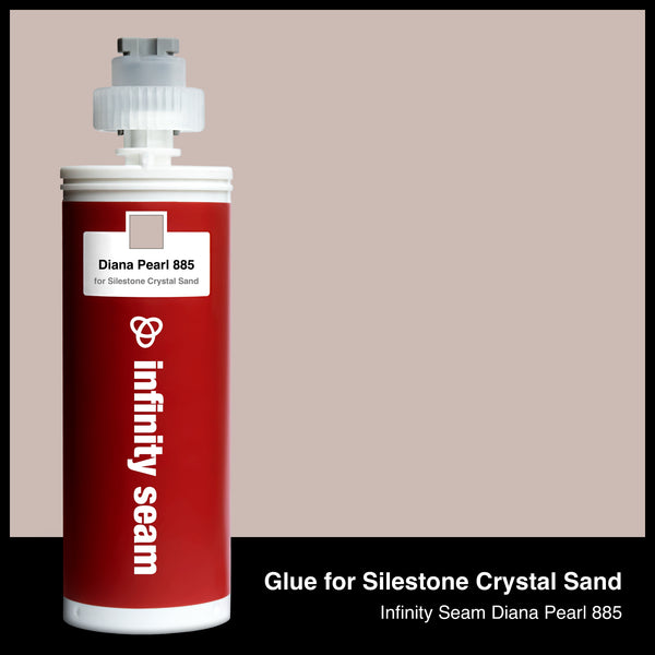 Glue color for Silestone Crystal Sand quartz with glue cartridge