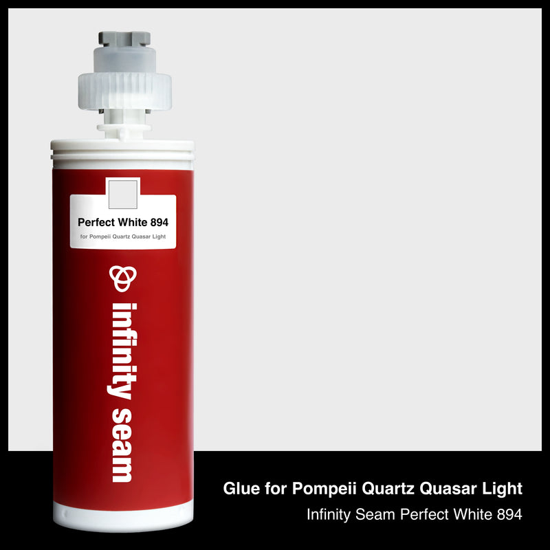 Glue color for Pompeii Quartz Quasar Light quartz with glue cartridge