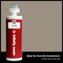 Glue color for Avonite Cardamom solid surface with glue cartridge