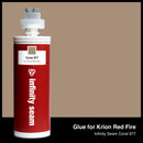 Glue color for Krion Red Fire solid surface with glue cartridge