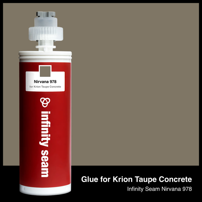 Glue color for Krion Taupe Concrete solid surface with glue cartridge