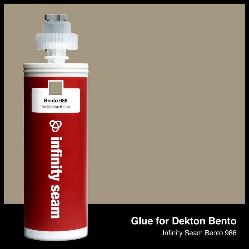 Glue color for Dekton Bento sintered stone with glue cartridge