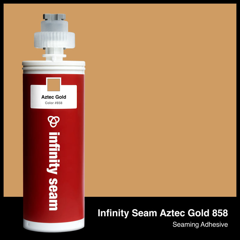 Infinity Seam Aztec Gold 858 cartridge and glue color
