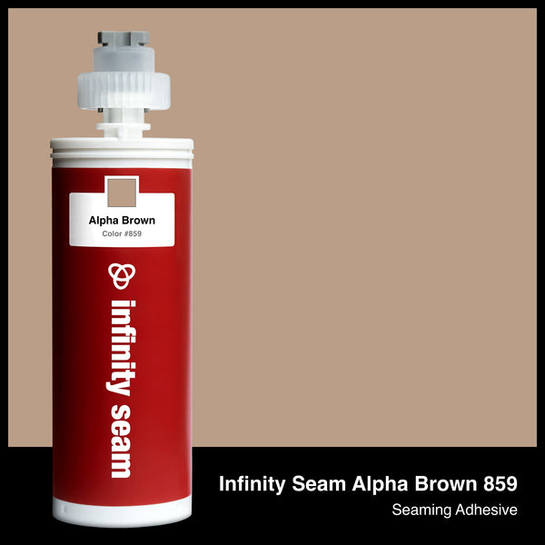 Infinity Seam Alpha Brown 859 cartridge and glue color