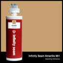 Infinity Seam Amarillo 861 cartridge and glue color