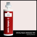 Infinity Seam Alabaster 875 cartridge and glue color