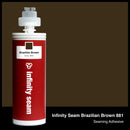 Infinity Seam Brazilian Brown 881 cartridge and glue color