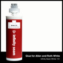 Glue color for Allen and Roth White solid surface with glue cartridge