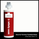 Glue color for Formica Tumbled Glass solid surface with glue cartridge