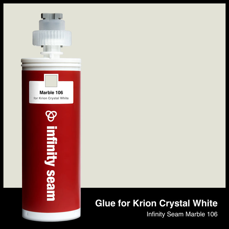 Glue color for Krion Crystal White solid surface with glue cartridge