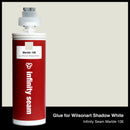 Glue color for Wilsonart Shadow White solid surface with glue cartridge