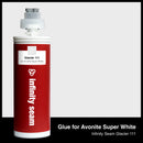 Glue color for Avonite Super White solid surface with glue cartridge