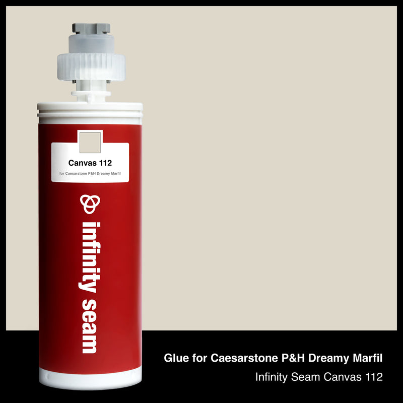 Glue color for Caesarstone P&H Dreamy Marfil quartz with glue cartridge