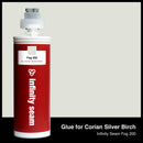 Glue color for Corian Silver Birch solid surface with glue cartridge
