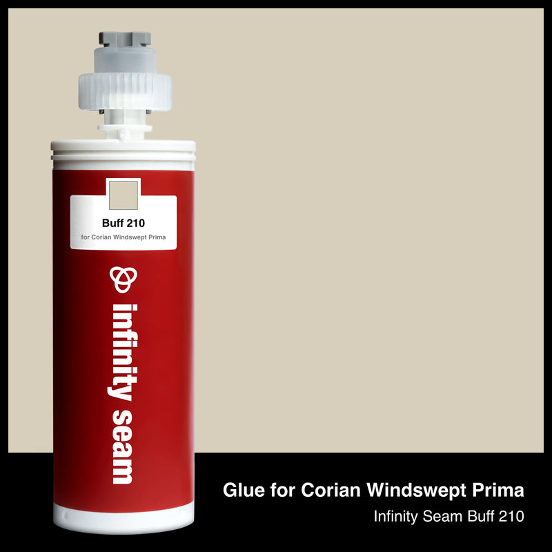 Glue color for Corian Windswept Prima solid surface with glue cartridge