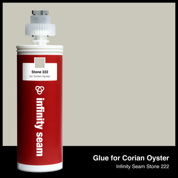 Glue color for Corian Oyster solid surface with glue cartridge