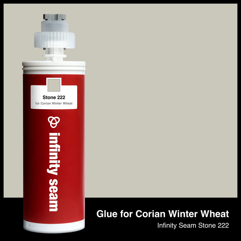 Glue color for Corian Winter Wheat solid surface with glue cartridge