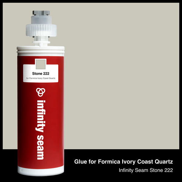 Glue color for Formica Ivory Coast Quartz solid surface with glue cartridge