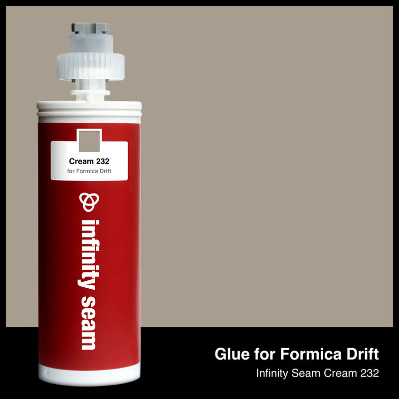 Glue color for Formica Drift solid surface with glue cartridge