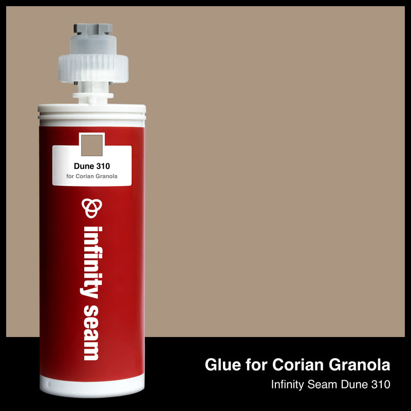 Glue color for Corian Granola solid surface with glue cartridge