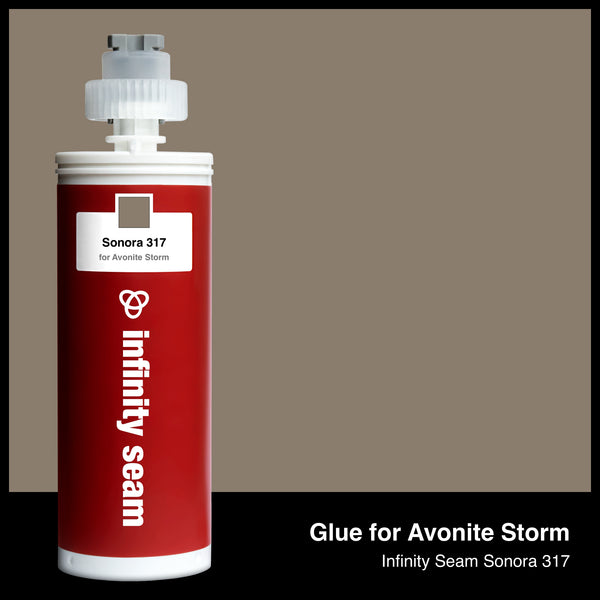 Glue color for Avonite Storm solid surface with glue cartridge