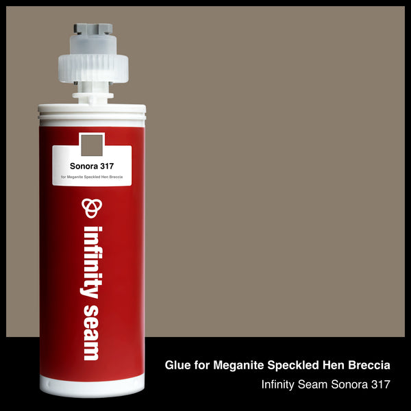 Glue color for Meganite Speckled Hen Breccia solid surface with glue cartridge