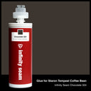 Glue color for Staron Tempest Coffee Bean solid surface with glue cartridge