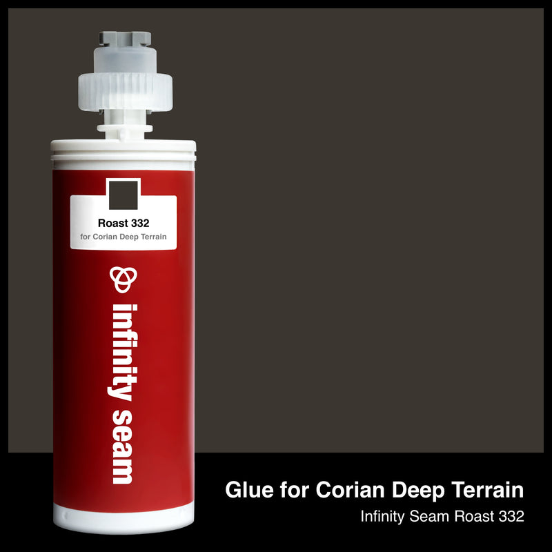 Glue color for Corian Deep Terrain solid surface with glue cartridge