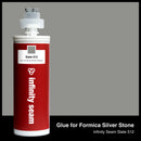 Glue color for Formica Silver Stone solid surface with glue cartridge