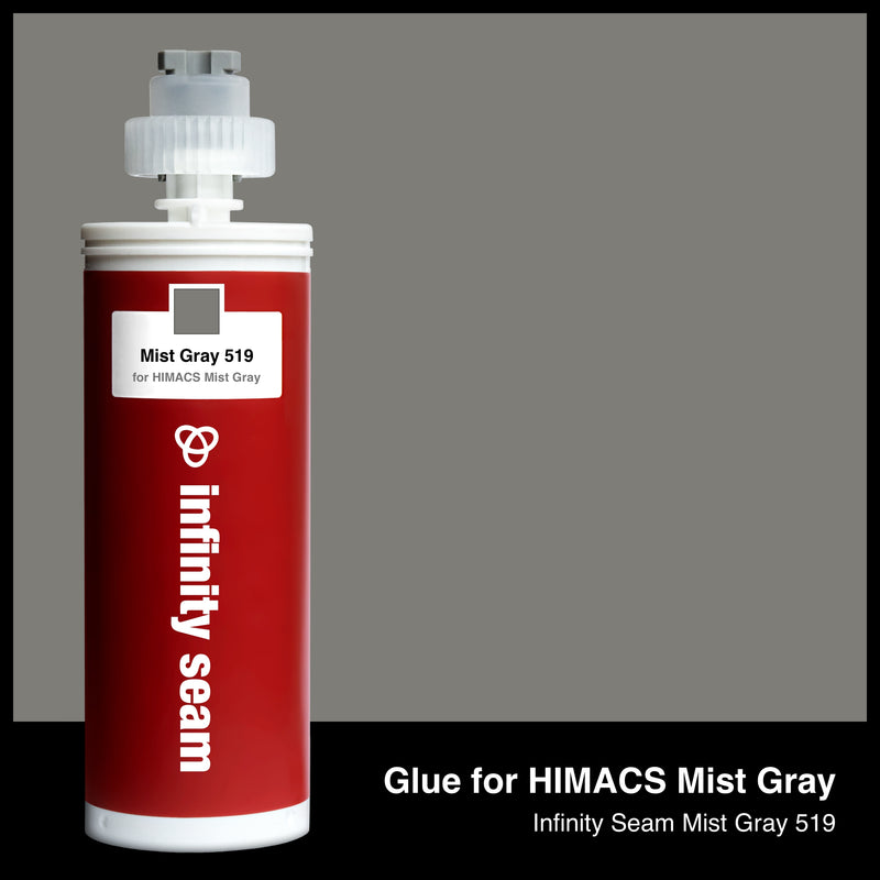 Glue color for HIMACS Mist Gray solid surface with glue cartridge