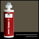 Glue color for Staron Radianz Rocky Mountain Brown quartz with glue cartridge