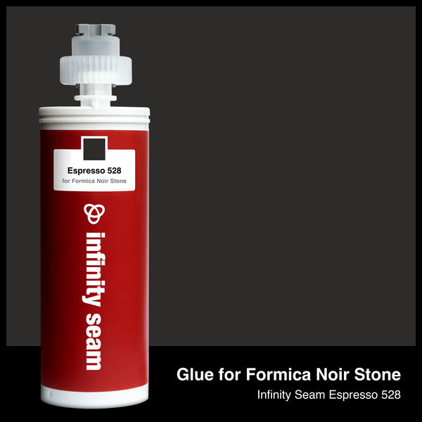 Glue color for Formica Noir Stone solid surface with glue cartridge