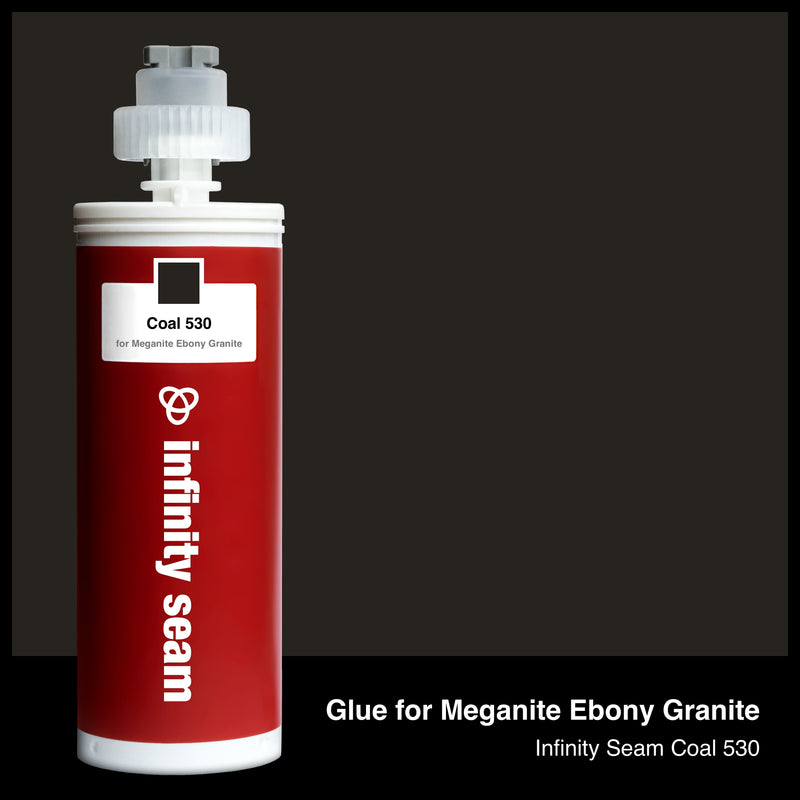 Glue color for Meganite Ebony Granite solid surface with glue cartridge