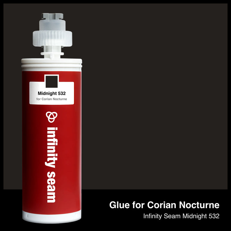 Glue color for Corian Nocturne solid surface with glue cartridge