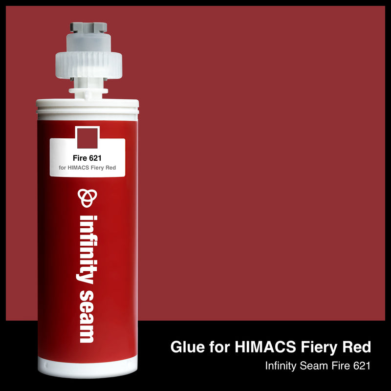 Glue color for HIMACS Fiery Red solid surface with glue cartridge