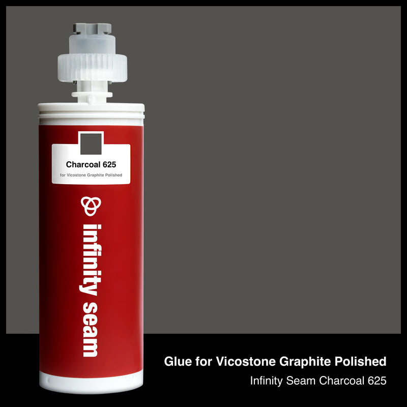 Glue color for Vicostone Graphite Polished quartz with glue cartridge