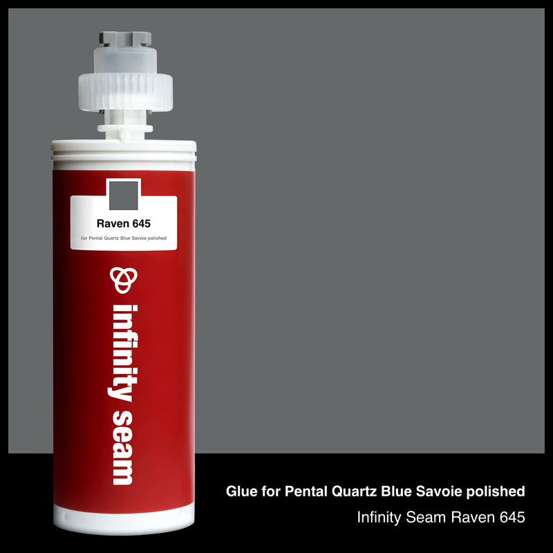 Glue color for Pental Quartz Blue Savoie polished quartz with glue cartridge