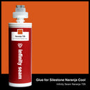 Glue color for Silestone Naranja Cool quartz with glue cartridge