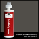 Glue color for Q Quartz Manhattan Gray quartz with glue cartridge